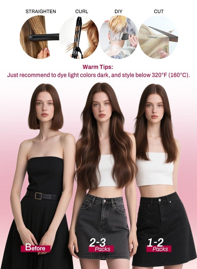 Moresoo Black Clip in Hair Extensions Seamless Human Hair Clip in Extensions Remy Straight Hair Extensions for Women Daily Wear Jet Black #1 Full Head 20inch 7pcs 120G - Image 5